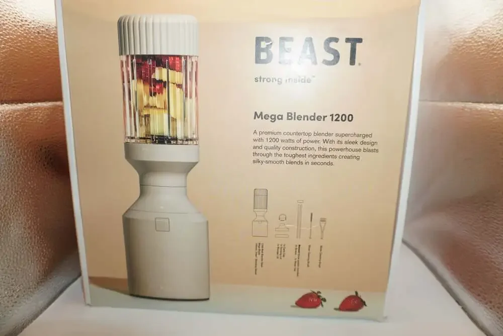 Beast Mega Blender 1200 Watt Countertop Blender - Sand
